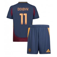 Camiseta AS Roma Artem Dovbyk #11 Tercera Equipación para niños 2024-25 manga corta (+ pantalones cortos)